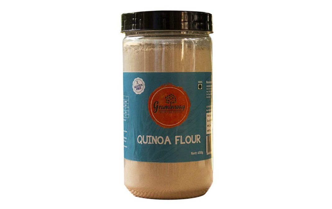 Graminway Quinoa Flour    Plastic Jar  450 grams
